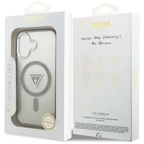 Etui Guess IML Gradient Triangle Logo Mag Safe do i Phone 17 khaki