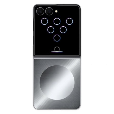 Etui Samsung Flipsuit Case na Samsung Galaxy Z Flip 8 z interaktywną kartą LED - szare