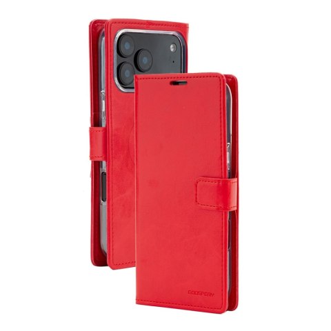 Etui Mercury Blue Moon Diary Mag Safe do i Phone 17 Pro Max / 18 Pro Max czerwony