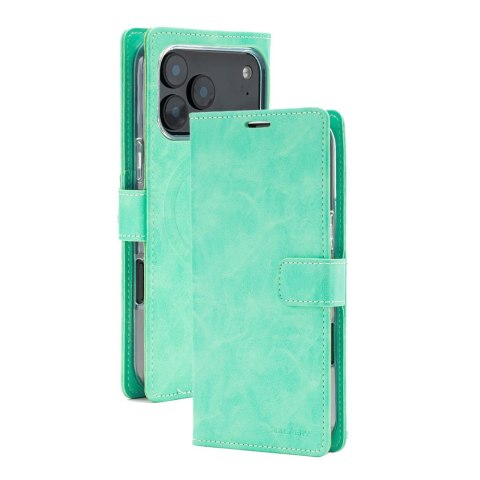 Etui Mercury Blue Moon Diary Mag Safe do i Phone 17 Pro Max / 18 Pro Max miętowy