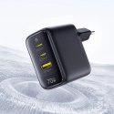 Ładowarka sieciowa Baseus EnerFill FE22 70W 2 x USB-C + USB-A - czarna