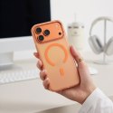 Etui Tech-Protect MagZero MagSafe do iPhone 17 Pro / 18 Pro - Matowe Kosmiczne Pomarańczowe