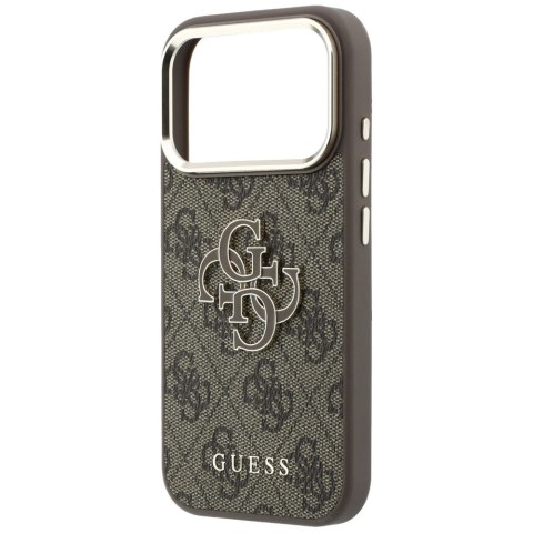 Etui Guess 4G & Big Resin Logo do i Phone 18 Pro / 17 Pro brązowy