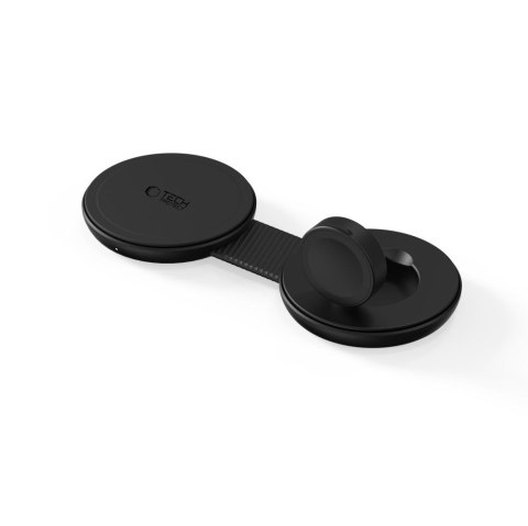 Ładowarka Indukcyjna 2w1 Tech-Protect A55 Magnetyczna MagSafe 25W Qi2.2 Czarna