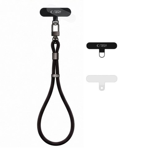 Smycz na Nadgarstek Tech-Protect C11S Rope Wrist Strap - Czarna Obsidian