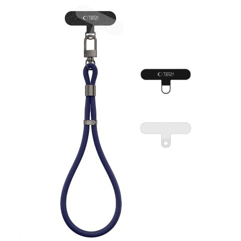 Smycz na Nadgarstek Tech-Protect C11S Rope Wrist Strap - Granatowa Pacific