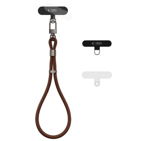 Smycz na Nadgarstek Tech-Protect C11S Rope Wrist Strap - Orzechowy Brz
