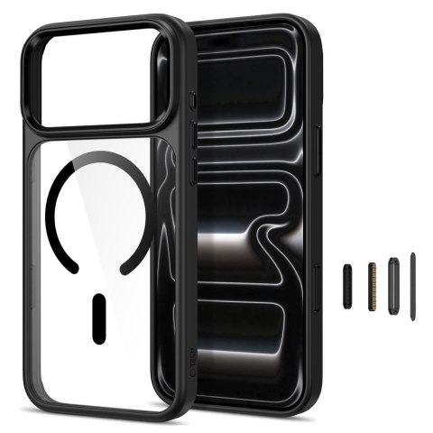 Etui Tech-Protect MagMat MagSafe CC iPhone 17 Pro / 18 Pro Czarne / Przezroczyste