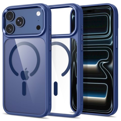 Etui Tech-Protect MagMat MagSafe CC iPhone 17 Pro Max / 18 Pro Max Ciemnoniebieskie / Przezroczyste