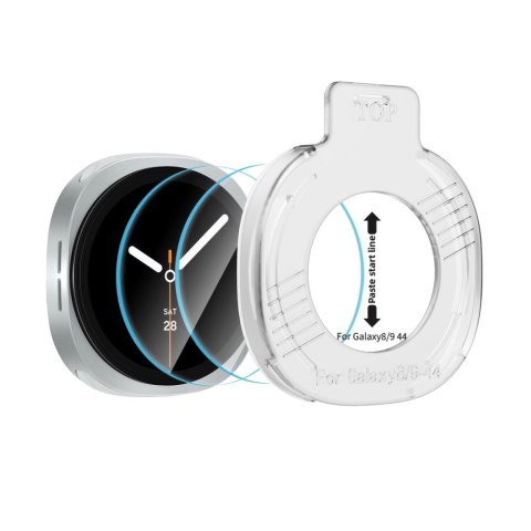Szkło Hartowane Tech-Protect Easy Set+ 2-Pack do Samsung Galaxy Watch 8 / 9 (44 mm) - Przezroczyste