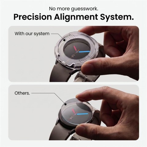 Szkło Hartowane Tech-Protect Easy Set+ 2-Pack do Samsung Galaxy Watch 8 / 9 (44 mm) - Przezroczyste