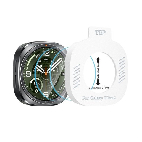 Szkło Hartowane Tech-Protect Easy Set+ 2-Pack do Samsung Galaxy Watch Ultra 2 2026 (47 mm) - Przezroczyste