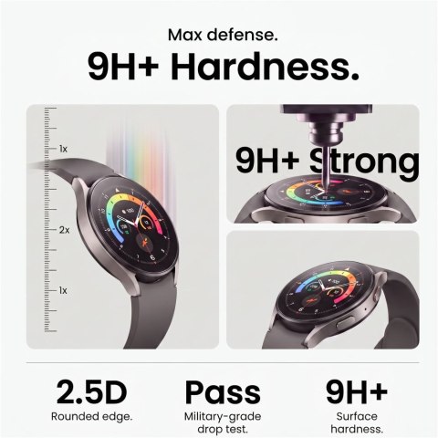 Szkło Hartowane Tech-Protect Easy Set+ 2-Pack do Samsung Galaxy Watch Ultra 2 2026 (47 mm) - Przezroczyste