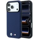 Etui BMW M Carbon Metal Logo Mag Safe do i Phone 18 Pro / 17 Pro granatowy