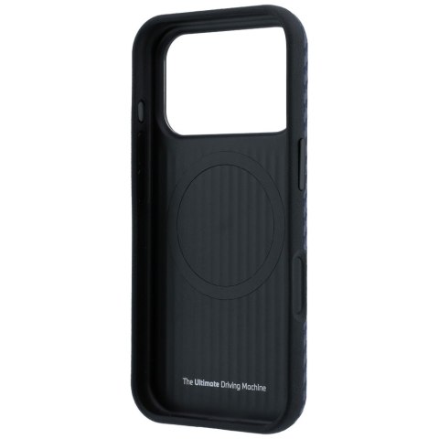 Etui BMW M Carbon Metal Logo Mag Safe do i Phone 18 Pro / 17 Pro granatowy