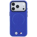 Etui BMW M Carbon Printed Ring Mag Safe do i Phone 18 Pro Max / 17 Pro Max niebieski