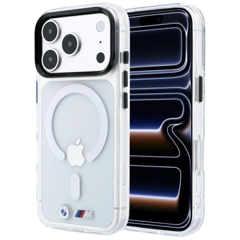 Etui BMW M IML Glossy Metal Logo & Trims Mag Safe do i Phone 18 Pro / 17 Pro przezroczysty
