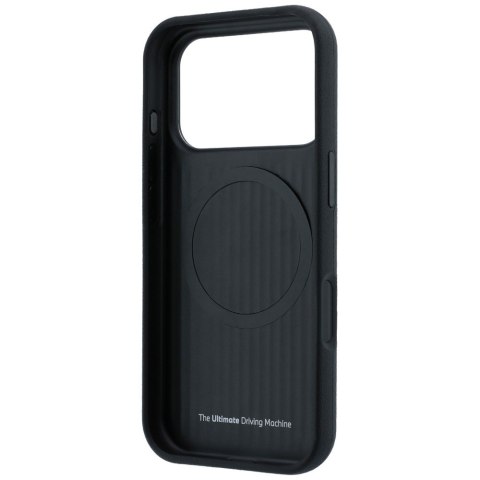 Etui BMW M Quadrille Kevlar Metal Logo Mag Safe do i Phone 18 Pro / 17 Pro czarny