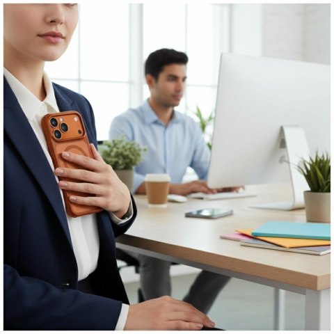 Etui UNIQ Veren do i Phone 17 Pro Magclick Charging pomarańczowy