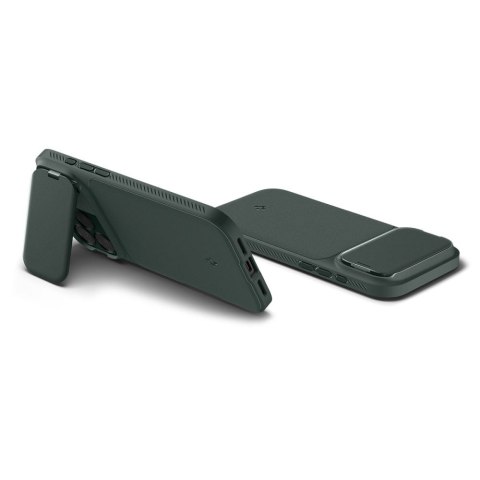 Etui magnetyczne z serii Spigen Optik Armor Mag Magsafe do iPhone 17 Pro Max - Abisyńska zieleń