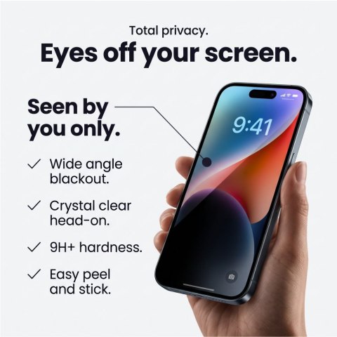 Szkło prywatyzujące tech-protect glass spy+ 2-pack iphone 18 pro max privacy