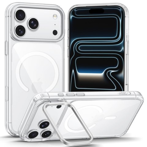 Etui Tech-Protect MagStand MagSafe CC do iPhone 17 Pro Max / 18 Pro Max - Przezroczyste