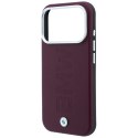 Etui BMW Sign Cente red Deboss Mag Safe do i Phone 18 Pro / 17 Pro bordowy