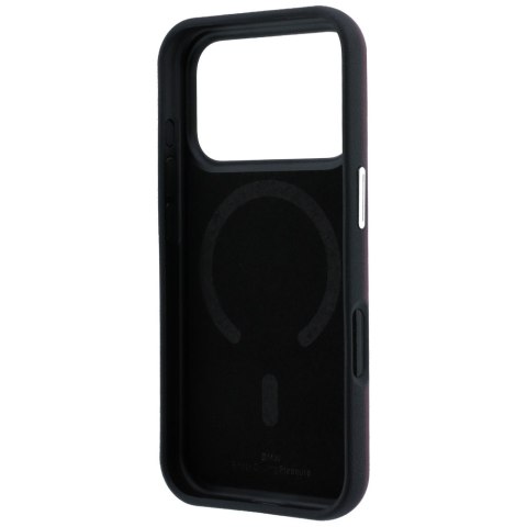 Etui BMW Sign Cente red Deboss Mag Safe do i Phone 18 Pro / 17 Pro bordowy