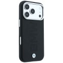 Etui BMW Sign Deboss Quilted Metal Logo Mag Safe do i Phone 18 Pro Max antracytowy
