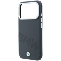 Etui BMW Sign Inclined Deboss Letters Mag Safe do i Phone 18 Pro / 17 Pro szary
