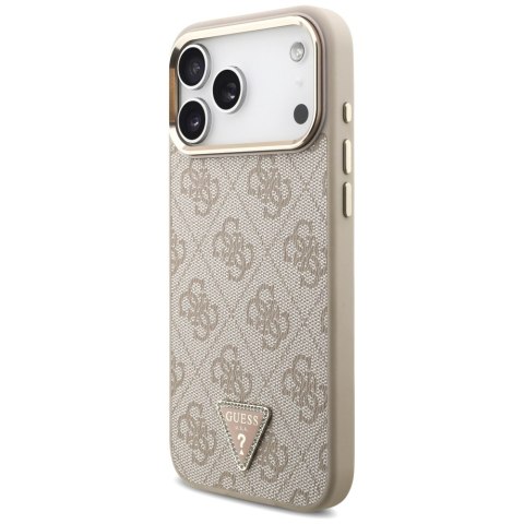 Etui Guess 4G Triangle Logo Mag Safe do i Phone 18 Pro Max / 17 Pro Max różowy złoty