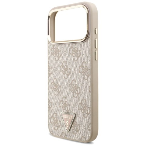 Etui Guess 4G Triangle Logo Mag Safe do i Phone 18 Pro Max / 17 Pro Max różowy złoty