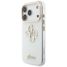 Etui Guess IML 4G Script Metal do i Phone 18 Pro Max / 17 Pro Max biały