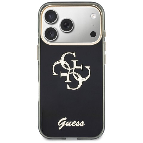 Etui Guess IML 4G Script Metal do i Phone 18 Pro Max / 17 Pro Max czarny