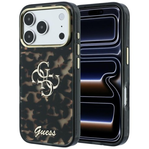 Etui Guess IML 4G Script Metal do i Phone 18 Pro Max / 17 Pro Max tortoise