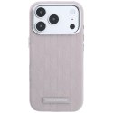 Etui Karl Lagerfeld Grained Mono Resin Logo Mag Safe do i Phone 18 Pro / 17 Pro różowy