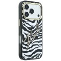 Etui Karl Lagerfeld IML Signature Zebra Glitter Mag Safe do i Phone 18 Pro / 17 Pro złoty