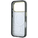 Etui Karl Lagerfeld IML Signature Zebra Glitter Mag Safe do i Phone 18 Pro / 17 Pro złoty