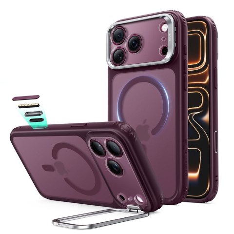 Esr Classic Hybrid Kickstand Magsafe Iphone 17 Pro / 18 Pro Frosted Deep Burgundy