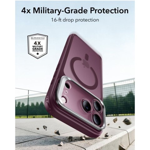 Esr Classic Hybrid Kickstand Magsafe Iphone 17 Pro / 18 Pro Frosted Deep Burgundy