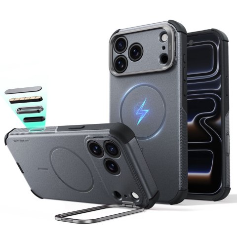 Esr Cyber Tough Kickstand Magsafe Iphone 17 Pro / 18 Pro Szary