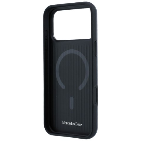 Etui Mercedes Leather 3D Mag Safe do i Phone 18 Pro Max / 17 Pro Max antracytowy