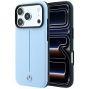 Etui Mercedes Leather Semi Wrap Iconic Line Mag Safe do i Phone 18 Pro / 17 Pro niebieski