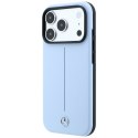 Etui Mercedes Leather Semi Wrap Iconic Line Mag Safe do i Phone 18 Pro / 17 Pro niebieski