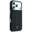 Etui Mercedes Leather Semi Wrap Iconic Line Mag Safe do i Phone 18 Pro Max / 17 Pro Max czarny