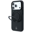 Etui Mercedes Leather with Ring Stand Mag Safe do i Phone 18 Pro Max / 17 Pro Max / 17 Pro Max czarny