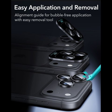 Osłona na aparat Esr Armorite Camera Protector 2-pack Iphone 18 Pro / 18 Pro Max Czarny