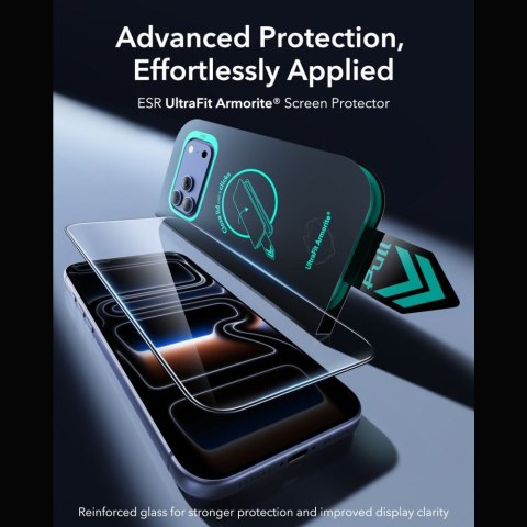 Szkło hartowane Esr Ultrafit Armorite Tempered Glass 2-pack Iphone 17 Pro Max / 18 Pro Max Czarny