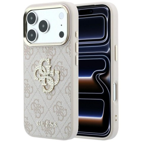Etui Guess 4G & Big Strass Logo doi Phone 18 Pro / 17 Pro różowy