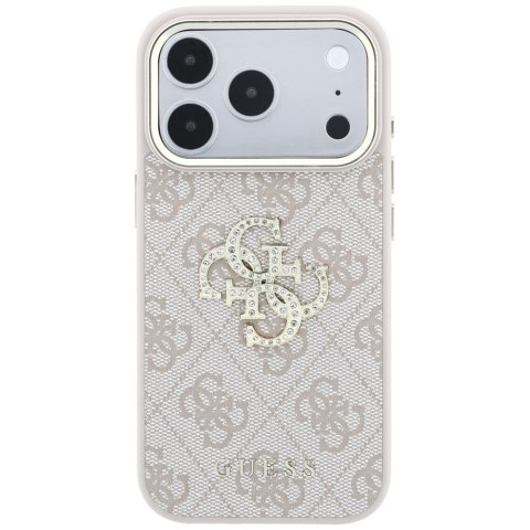 Etui Guess 4G & Big Strass Logo doi Phone 18 Pro / 17 Pro różowy